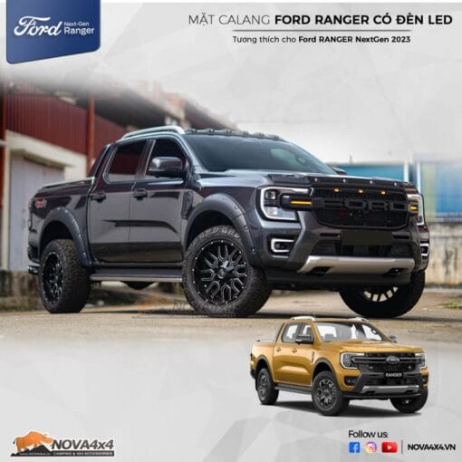 Green 2023 Ranger MẶT CALANG CÓ LED CHO FORD RANGER NEXT-GEN 2023