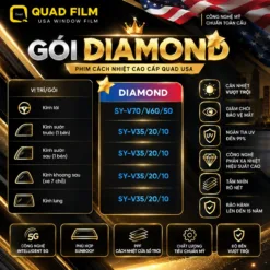PHIM CÁCH NHIỆT QUAD FILM DIAMOND – GÓI CAO CẤP