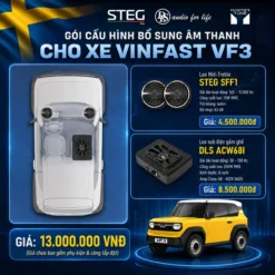 Combo âm thanh VF3 - STEG SFF1 & Sub gầm ghế DLS ACW68I