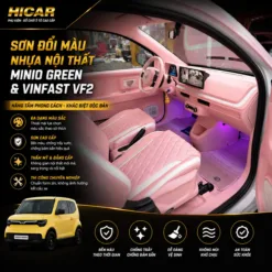 Sơn Đổi Màu Nhựa Nội Thất Minio Green & VinFast VF2