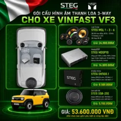 Âm Thanh 3-Way VinFast VF3 STEG CAO CẤP
