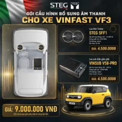 Combo âm thanh VF3 - STEG SFF1 & Sub gầm ghế VSB-V8 PRO