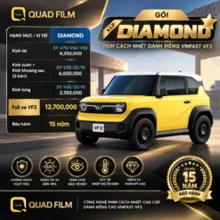 Phim Cách Nhiệt Quad Film Diamond Cho VinFast VF3