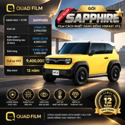 Phim Cách Nhiệt Quad Film Sapphire Cho VinFast VF3